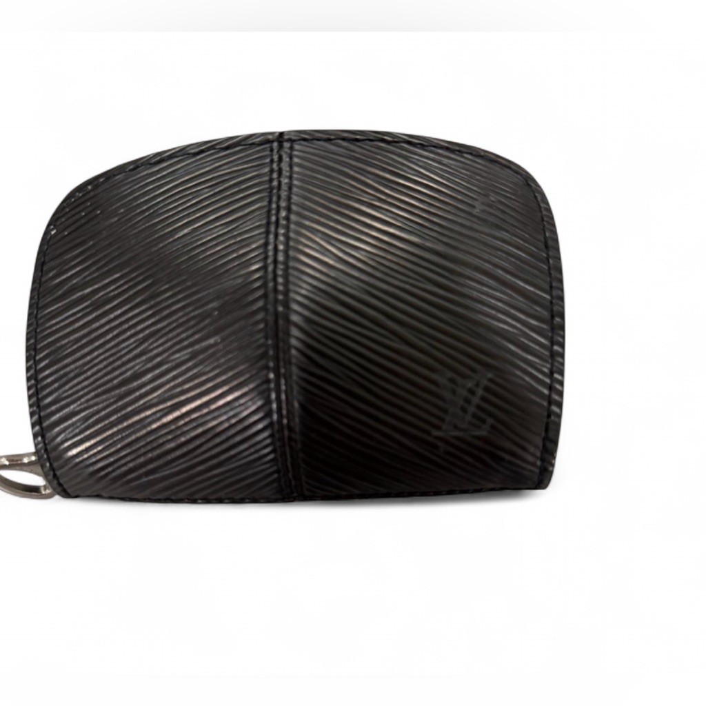Louis Vuitton Epi Demi Lune Coin Purse Black